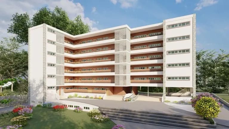 Design render of the new LCCS building, view 2